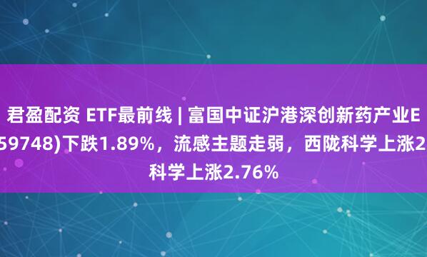 君盈配资 ETF最前线 | 富国中证沪港深创新药产业ETF(159748)下跌1.89%，流感主题走弱，西陇科学上涨2.76%