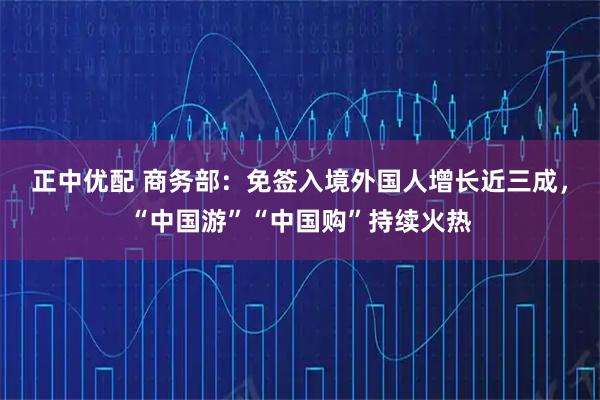 正中优配 商务部：免签入境外国人增长近三成，“中国游”“中国购”持续火热
