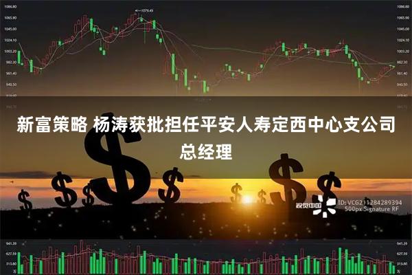 新富策略 杨涛获批担任平安人寿定西中心支公司总经理