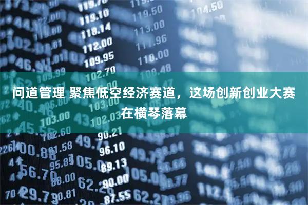 问道管理 聚焦低空经济赛道,这场创新创业大赛在横琴落幕